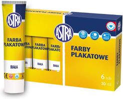 Zdjęcie Astra Farby Plakatowe Tuba 30Ml Biała - Bobolice