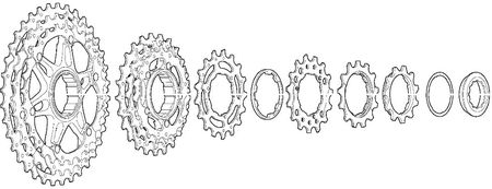 Shimano Kaseta Deore Xt Cs-M771 2011 Srebrny 10 Rzędowa / 11-13-15-17-19-21-23-26-30-34T