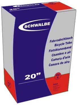 Schwalbe Dętka Standard 20X1-1/8-1,5 Cala 28/40-406 / zawór Presta 40 Mm