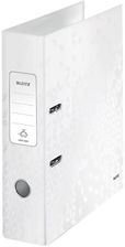 Zdjęcie Leitz  Segregator biurowy A4 WOW laminowany 80mm perłowy biały 10050001 - Tychy