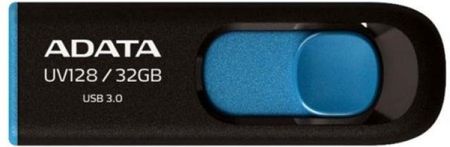 Adata USB UV128 Classic 32GB Czarny/Niebieski (AUV12832GRBE)