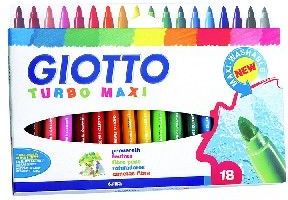 Fila Giotto Turbo Maxi Pisaki Grube 18 Kolorów