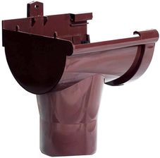 Zdjęcie Scala Plastics Lej Spustowy Lewy G 80 Pvc Brąz 14x8 - Nowogard