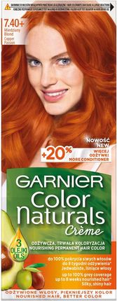 Garnier Color Naturals Creme odżywcza farba do włosów 7.40+ Miedziany blond