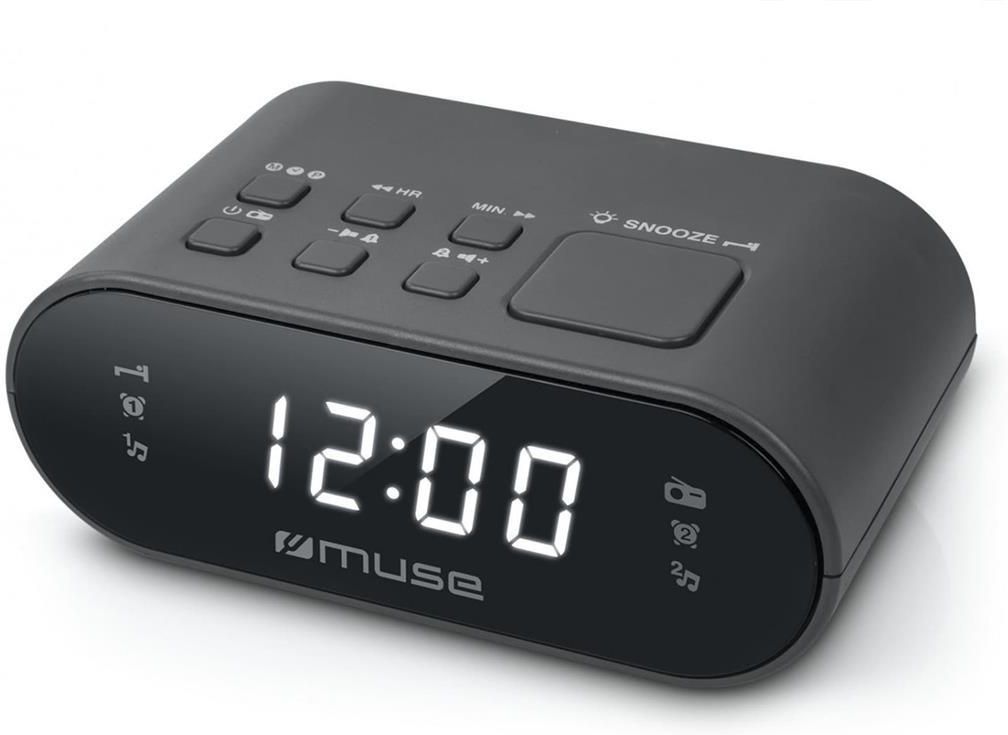 фото Настольные часы с будильником Muse M-10 CR Black 3