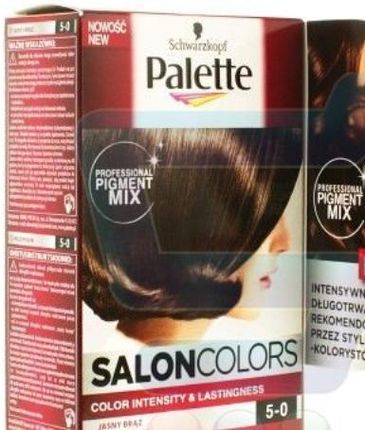 PALETTE Salon Colors Farba do Włosów 5 0 Jasny Brąz