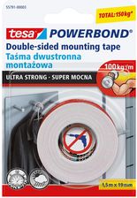 Zdjęcie Tesa Taśma dwustronna montażowa Super Mocna Powerbond przezroczysty (55791) - Węgliniec