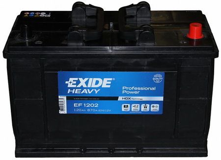 EXIDE HEAVY PROFESSIONAL POWER EF1202 - 120Ah 870A P+