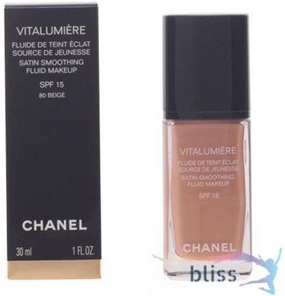 Chanel Vitalumiere podkład w płynie odcień 45 Rose (Satin Smoothing Fluid Makeup SPF 15) 30 ml