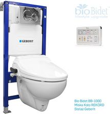 Urządzenie WC z funkcją higieny Bio Bidet Zestaw BB-1000 Supreme + miska Koło REKORD + stelaż GEBERIT - zdjęcie 1