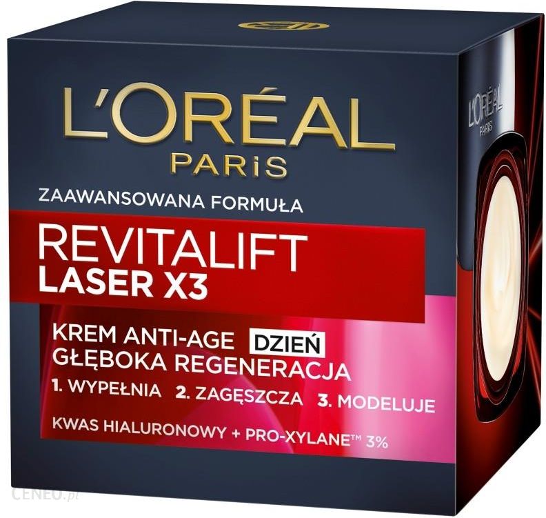  L'Oreal REVITALIFT LASER X3 KREM ANTI-AGE INTENSYWNA REGENERACJA NA DZIEŃ 50 ML