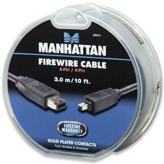MANHATTAN KABEL IEEE 1394 FIREWIRE 6-PIN/4-PIN (390415)