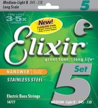 Elixir 14777 NanoWeb Light 45-130 Steel - Struny