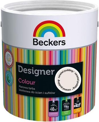 Beckers Farba Lateksowa do Ścian i Sufitów Designer Colour Caramel Pudding 5L