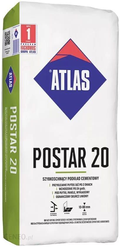 Atlas Szybkoschnący Podkład Cementowy Postar 20 25kg