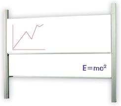 Zdjęcie 2x3 Tablica suchościeralna 200x120 cm, system kolumnowy - Oborniki