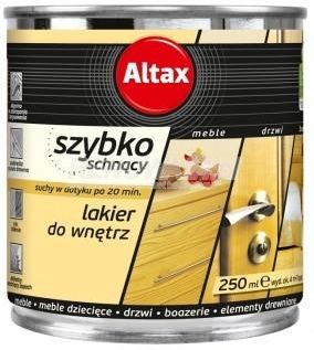 Altax Lakier Bezbarwny Szybkoschnący Połysk 0,25L