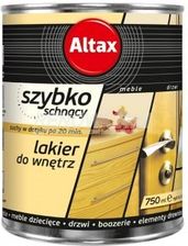 Altax Lakier Bezbarwny Szybkoschnący Połysk 0,75L