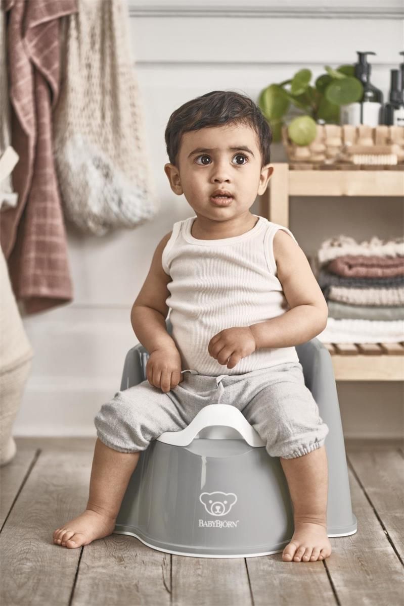 Babybjorn Nocnik Fotelik Srebrny - zdjęcie 1 Babybjorn Nocnik Fotelik Srebrny