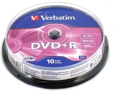 Zdjęcie Verbatim DVD+R 4.7GB 16x Cake 10szt (43498) - Czarnków