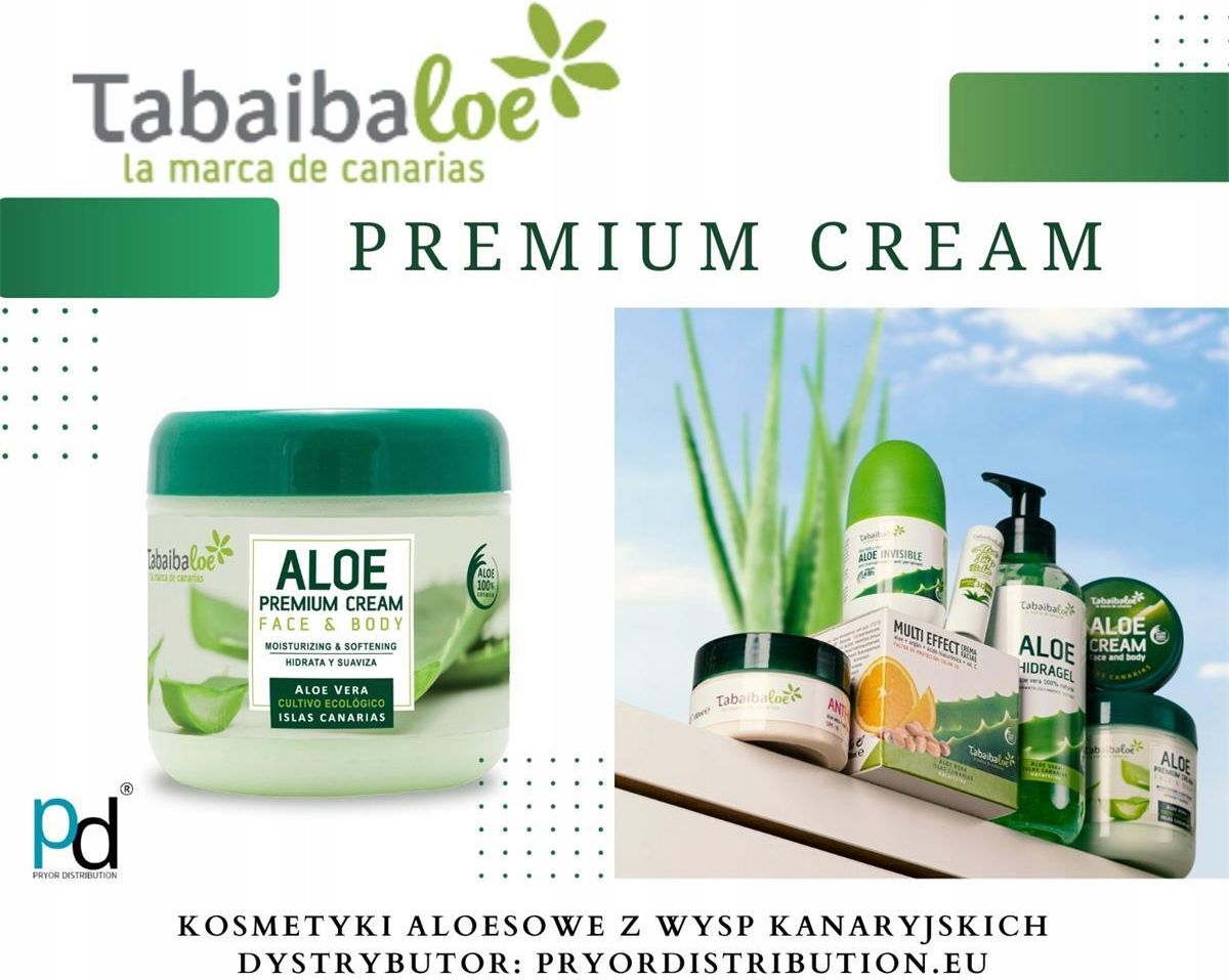 Tabaibaloe Aloe Premium Krem Na Twarz I Ciao Do Skry Wraliwej 300ml