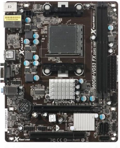 Asrock 960gm vgs3 fx нет изображения