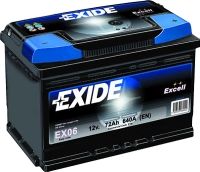 Exide Excell Eb802 12v80Ah 700A (P+)