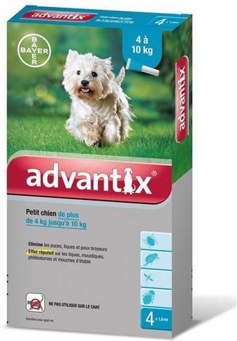 Bayer Advantix Spot-On 4-10Kg 4X1Ml