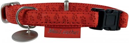 Zolux Muscat Obroża regulowana Mac Leather 20mm czerwona (522040RO)