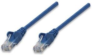 Intellinet kabel krosowy RJ45, snagless, kat. 5e UTP, 2m niebieski - 100% miedź