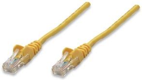 Intellinet kabel krosowy RJ45, snagless, kat. 5e UTP, 2m żółty - 100% miedź
