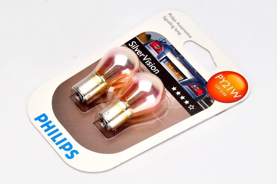 Żarowka samochodowa Żarówki PY21W PHILIPS Silver Vision, 2 sztuki ...