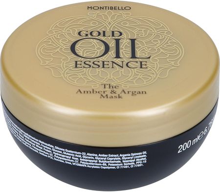 Montibel-lo Gold Oil Essence maseczka regenerująca z arganowym olejkiem (Hair Mask with Amber & Argan Oil) 200ml
