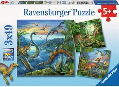 Zdjęcie Ravensburger 3X49el. Dinozaury 93175 - Ostrów Lubelski