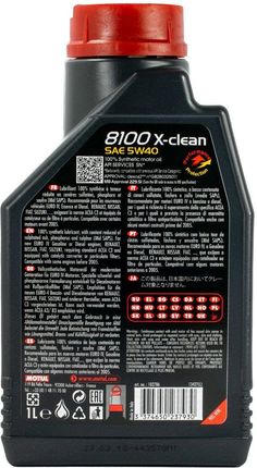 Olej silnikowy MOTUL 8100 X-CLEAN 5W40 5L