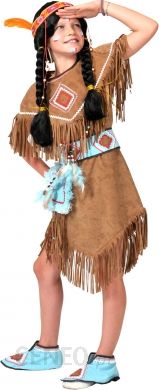 FUNNY FASHION Strój karnawałowy Indianka Anila brązowy