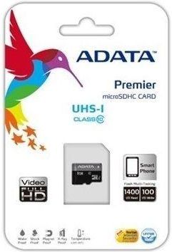 ADATA CARD microSDHC 8GB Class 10 UHS-I (AUSDH8GUICL10-R)