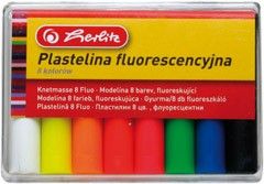 Herlitz Plastelina 8 Kolorów Fluorescencyjna 9564915 Pn407