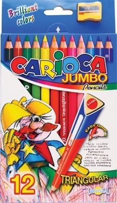 Carioca Kredki Trójkątne Jumbo 12 Kolorów 170-1978 Kw203