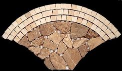 Ceramstic Zen Wachlarz Beż Mozaika 39,5x23,5 Mk-22