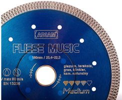 Adiam Tarcza diamentowa FLIESE MUSIC 230x25,4-22,2mm 110049 - Tarcze diamentowe