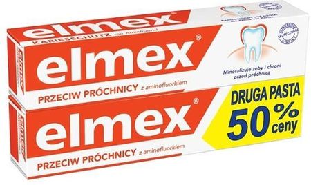 Elmex Pasta do zębów przeciw próchnicy 2x75ml