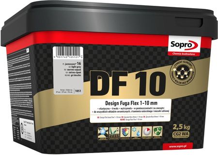 Sopro DF 10 1-10mm jasnoszary 16 2,5kg