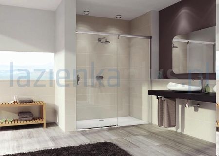 Huppe Suwane 1-częściowe ze stałym segmentem 140 cm  4-kąt Aura elegance 401516.092.322