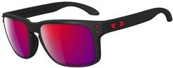 Zdjęcie OAKLEY OKULARY HOLBROOK MATTE BLACK/POSITIVE RED IRIDIUM - Gołańcz