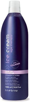 Inebrya Age Therapy Hair Lift, szampon odbudowujący z kolagenem i szafirem, 1000ml