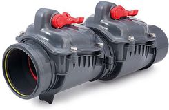 Zdjęcie Karmat zasuwa burzowa dwuklapowa dn160 do rury kanalizacyjnej zb2k160 - Szamotuły