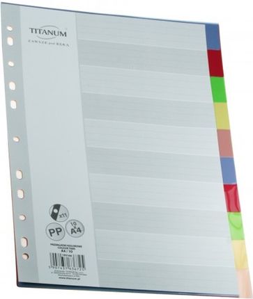 Titanum Przekładka Titanum A4 10 Kolorów (195166) [408224]