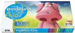 Zdjęcie Koma-Plast Modelina 10 Kolorów Fluorescencyjna - Pruchnik