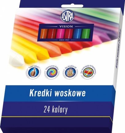 Astra Kredki Woskowe Premium 24 Kolory Bls
